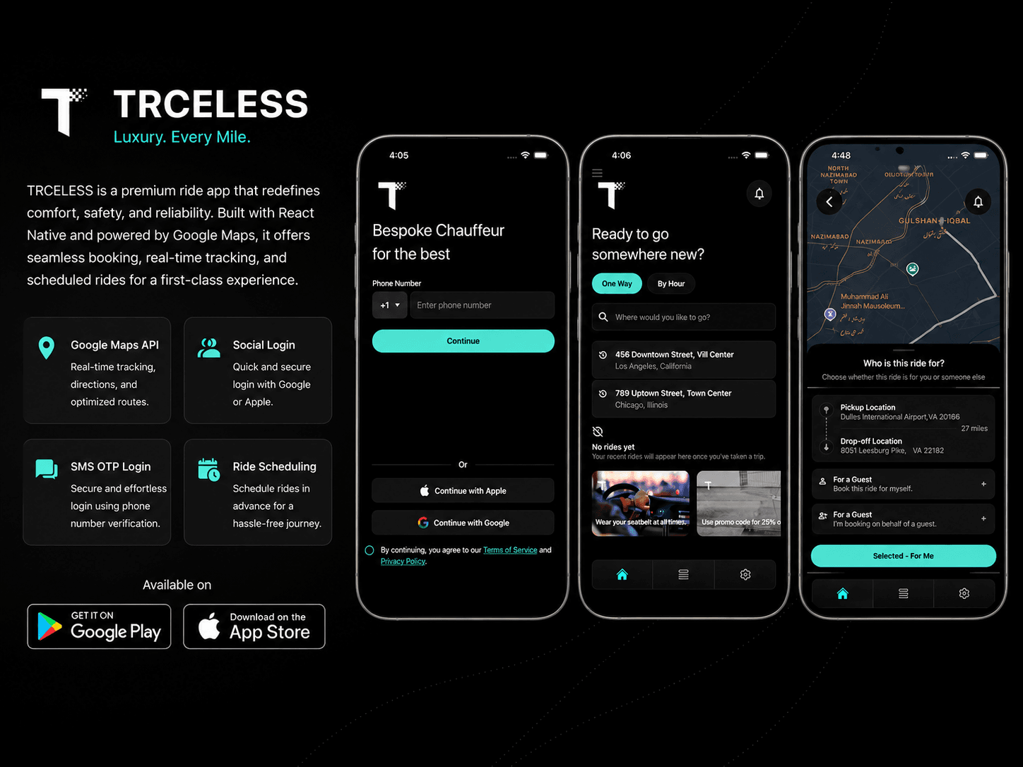 TRCELESS APP